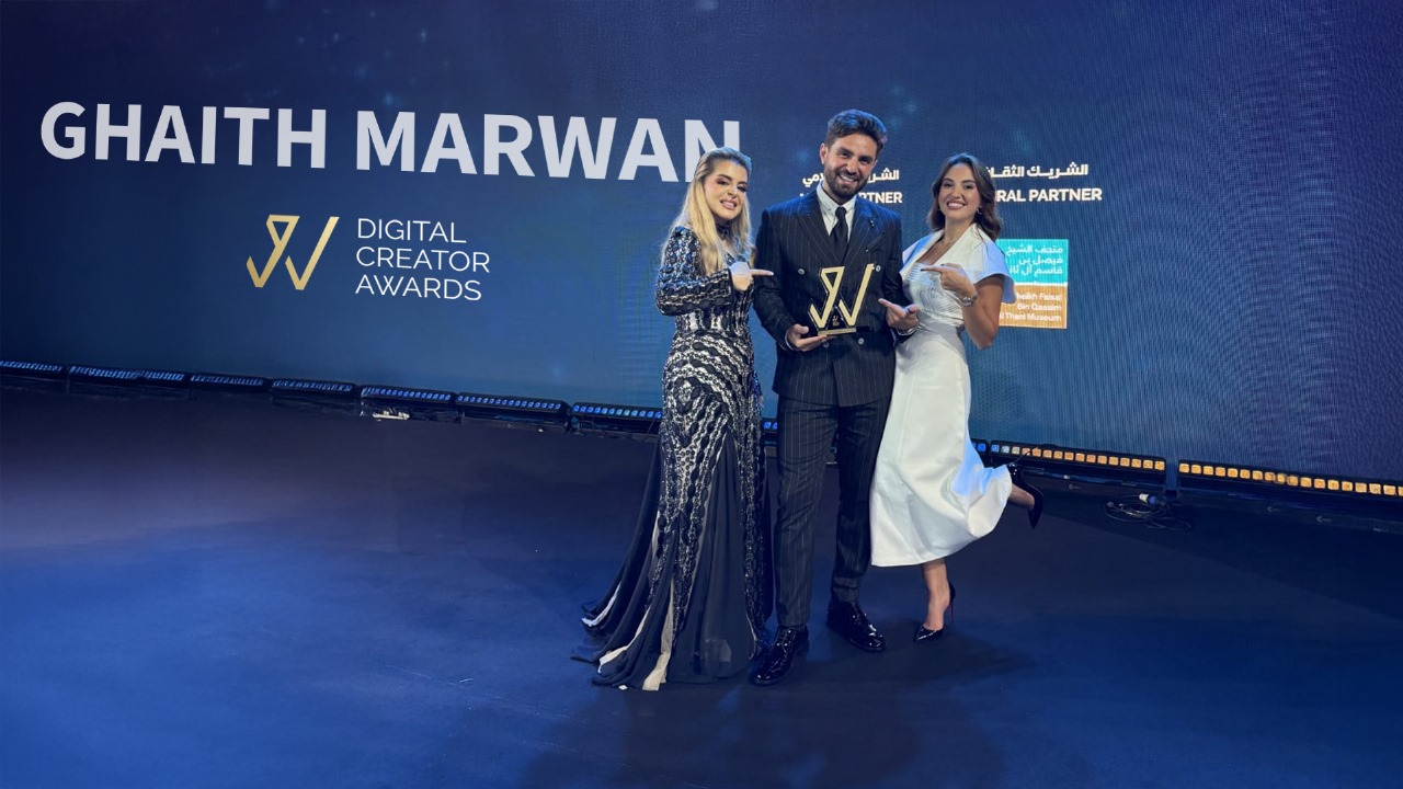 Ghaith Marwan Wins Digital Creator Award for Lifestyle Category